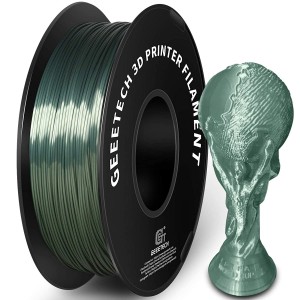PLA Silk Dark Green 3D Printer Filament 1.75mm 1kg/roll