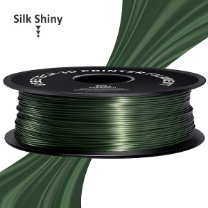 PLA Silk Dark Green 3D Printer Filament 1.75mm 1kg/roll