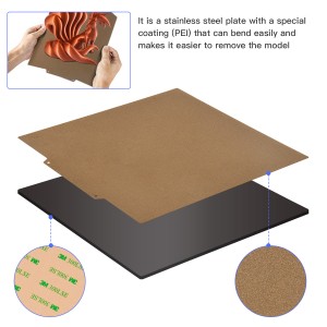 New Upgrade Removable Spring Steel Magnetic Platform 310*310mm