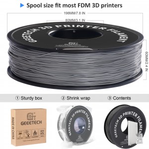 TPU Grey 3D Printer Filament 1.75mm 1kg/rol