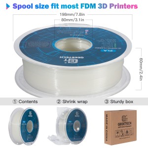 PLA Luminous Multicolor 3D Printer Filament 1.75mm 1kg/roll