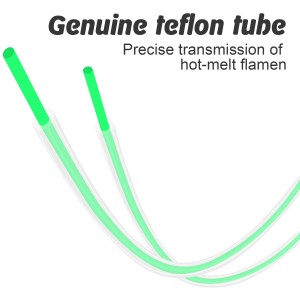 2pcs x 1 Meter Transparent Teflon Tube Pipe For Filament+1pcs Tube Cutter, Outer Diameter 4mm, Inner Diameter 2mm