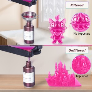 Stainless Steel Funnel, Resin Filter Cup for SLA/DLP/LCD Resin 3D Printer UV Resin,  Strainer Filter for 3D Printing Liquid