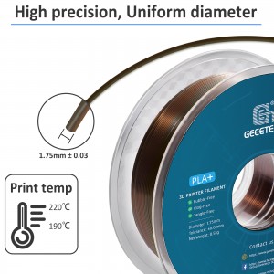 PLA  Silk bronze rainbow 3D Printer Filament 1.75mm 1kg/roll