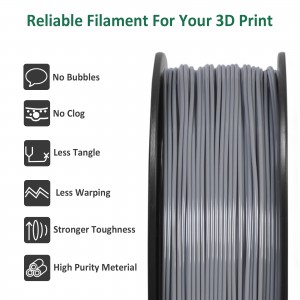 ABS+  Grey 3D Printer Filament 1.75mm 1kg/roll
