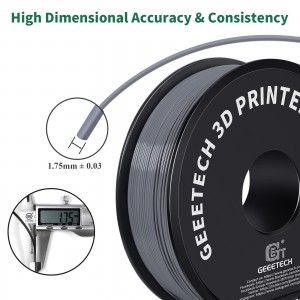 ABS+  Grey 3D Printer Filament 1.75mm 1kg/roll