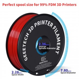 ABS+  Red 3D Printer Filament 1.75mm 1kg/roll