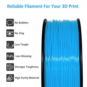 ABS+  Water Blue 3D Printer Filament 1.75mm 1kg/roll