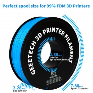 ABS+  Water Blue 3D Printer Filament 1.75mm 1kg/roll