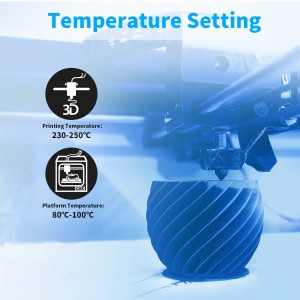 ABS+  Water Blue 3D Printer Filament 1.75mm 1kg/roll