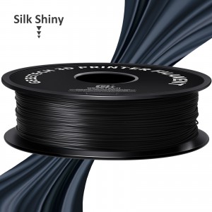 {4KG} PLA Silk  Black 3D Printer Filament 1.75mm 1kg/roll