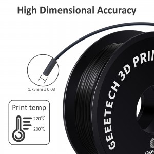 {4KG} PLA Silk  Black 3D Printer Filament 1.75mm 1kg/roll