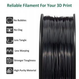 {4KG}ABS+  Black 3D Printer Filament 1.75mm 1kg/roll