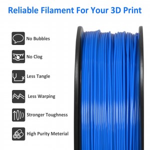ABS+  Blue 3D Printer Filament 1.75mm 1kg/roll