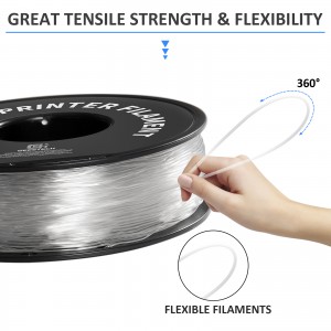 {10KG} TPU Transparent 3D Printer Filament 1.75mm 1kg/roll