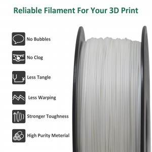 {6KG}ABS+  White 3D Printer Filament 1.75mm 1kg/roll