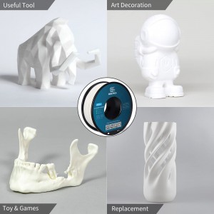 {6KG}ABS+  White 3D Printer Filament 1.75mm 1kg/roll