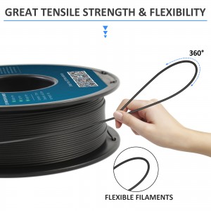 PLA Black  Carbon Fiber 3D Printer Filament 1.75mm 1kg/roll