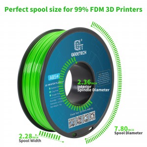 ABS+  Green 3D Printer Filament 1.75mm 1kg/roll
