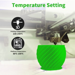 ABS+  Green 3D Printer Filament 1.75mm 1kg/roll