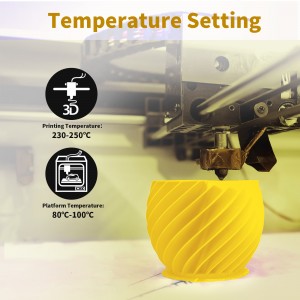 ABS+  Yellow 3D Printer Filament 1.75mm 1kg/roll