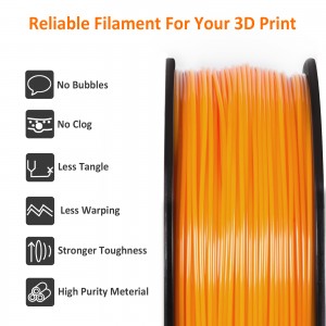 ABS+  Orange 3D Printer Filament 1.75mm 1kg/roll