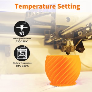 ABS+  Orange 3D Printer Filament 1.75mm 1kg/roll
