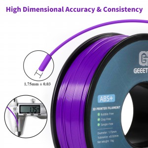 ABS+  Purple 3D Printer Filament 1.75mm 1kg/roll