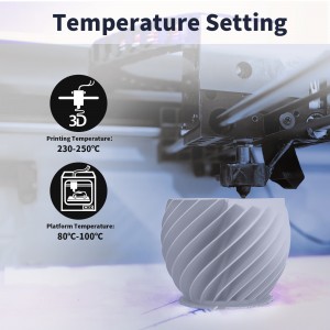 ABS+  Silver 3D Printer Filament 1.75mm 1kg/roll