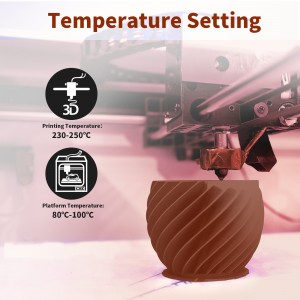 ABS+  Brown 3D Printer Filament 1.75mm 1kg/roll