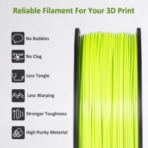 ABS+  Apple Green 3D Printer Filament 1.75mm 1kg/roll+