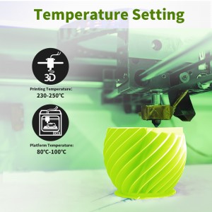 ABS+  Apple Green 3D Printer Filament 1.75mm 1kg/roll+
