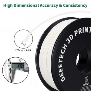 ABS+  White 3D Printer Filament 1.75mm 1kg/roll