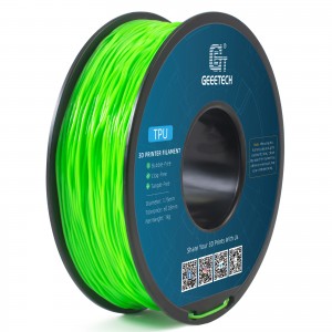 TPU Green 3D Printer Filament 1.75mm 1kg/roll