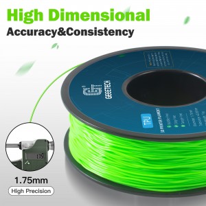 TPU Green 3D Printer Filament 1.75mm 1kg/roll