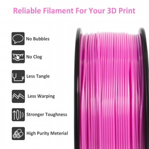 ABS+  Pink 3D Printer Filament 1.75mm 1kg/roll