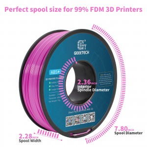 ABS+  Pink 3D Printer Filament 1.75mm 1kg/roll