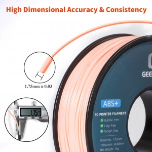ABS+  Skin 3D Printer Filament 1.75mm 1kg/roll