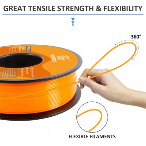 HS-PLA Orange 3D Printer Filament 1.75mm 1kg/roll