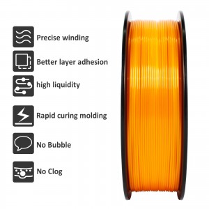 HS-PLA Orange 3D Printer Filament 1.75mm 1kg/roll