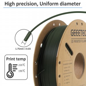 PLA Matcha Green Carbon Fiber 3D Printer Filament 1.75mm 1kg/roll