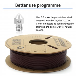 PLA Brick Red Carbon Fiber 3D Printer Filament 1.75mm 1kg/roll