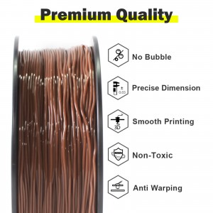 TPU Brown 3D Printer Filament 1.75mm 1kg/roll
