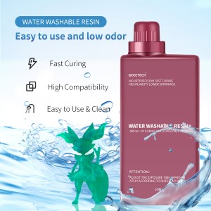 Green Resin, Geeetech UV 405nm Rapid Resin, Water Washable, for LCD/DLP/SLA 3D Printers, 1KG
