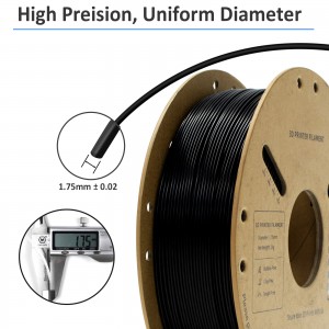 PLA+  Black 3D Printer Filament  1.75mm 1kg/roll