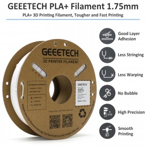 PLA+  White 3D Printer Filament 1.75mm 1kg/roll
