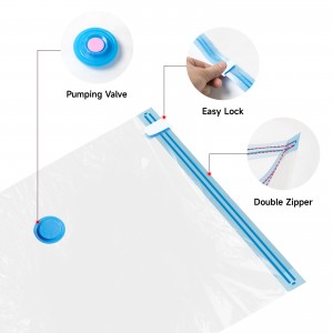 40-Wire Thickened Vacuum Bag With Anti-backflow Valve Consumables,5 Pieces Of Vacuum Bags, Size 39.5*39.5CM