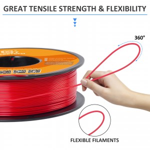 HS-PLA  Red 3D Printer Filament 1.75mm 1kg/roll