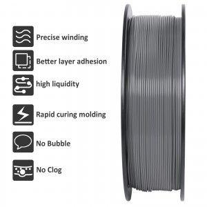 HS-PLA Grey 3D Printer Filament 1.75mm 1kg/roll