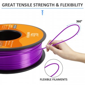 HS-PLA Purple 3D Printer Filament 1.75mm 1kg/roll